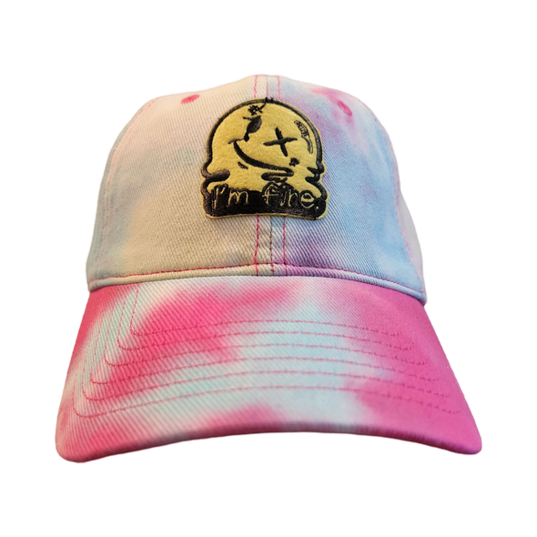 I'm fine. - Tie Dye Dad Hat