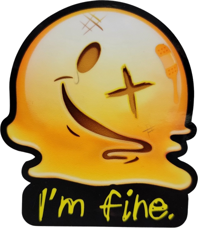 I'm fine. - Emoji Sticker